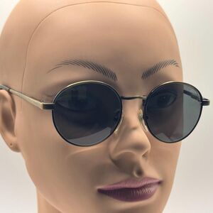 Vintage NOS 90s Big Round Metal Eyeglass Frames with New Non-RX Sun Lenses